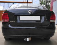Фаркоп VW 28 для Volkswagen Polo седан 2010-2020, Polo лифтбек 2020-, Автос, нагрузка 750/50 кг. С подрезкой бампера от магазина ФаркопРос